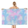 Towel Blue Pink Beach Towels Pool Large Sand Free Microfiber Quick Dry Lightweight Bath Swim