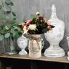 Vazen gedroogde bloem emmer bloempot kantoor grote keramische vaas kunstmatige smeedijzeren mand