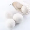 Laundry Bags Top Seller Wool Dryer Balls Premium Reusable Natural Fabric Softener 2.75inch 7cm Static Reduces Helps Dry Clothes LX8702