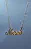 AZ Custom Name Letters Gold Halsketten Damen Edelstahl Choker Herren Mode Hip Hop Schmuck DIY Brief Anhänger Halskette9941070