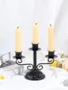 Titulares de vela 1pc European Vintage Candlestick Dining Table