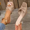 Klädskor Stylish Women's Pleated High Heel Sandals - Fashion Square Toe Pumpar