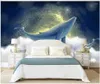 Wallpapers Custom Po Wallpaper For Walls 3 D Murals Nordic Hand-painted Cartoon Dolphin TV Background Wall Papers Mural Decor