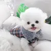 Köpek Giyim Moda Pet Kış kıyafeti için sıcak kıyafetler Ekose Shih Tzu Harness Yorkies Maltese Kaniş Kedi Köpek Palto Ceket Kostümleri
