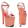 Dance Shoes Women 20CM/8inches PU Upper Sexy Exotic High Heel Platform Party Sandals Pole Model Shows 302