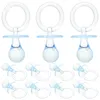 Décoration de fête 12 PCS Pacificier Infant Toys Baby Pacifiers Crystal Bag remplissements Mini ABS DOUCHE DÉCORATIONS POUR GILLE PROVAGE