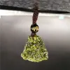 Anneaux Vente chaude A ++ Natural Moldavite Green Aerolites Crystal Stone Keychain Energy apotropaic4g6g / lot + livraison gratuite