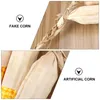 Decorative Flowers 2 Pcs Toy Simulated Corn Skewers Vegetable Ornament Hanging Artificial Food Lifelike For Home Decoration Fake Kitchen