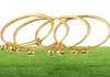 Smycken Baby Bells Armband Bangles 24k Yellow Gold Color Bangles Armband för Babies Kids 2701013