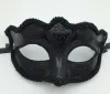 Masques de Venise noire Masquerade Party Mask Gift Christmas Mardi Gras Man Costume Sexy Lace Frdged Gilter Woman Dance Mask 2024413