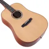 Câbles 41 pouces Full solide sapele bois acoustique guitare 6 cordes guitare folk marron