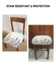 Chair Covers Flower Retro Hand Painted Elasticity Cover Office Computer Seat Protector Case Home Kitchen Dining Room Slipcovers