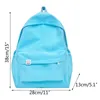 School Bags Men And Women Adult Fashion Solid Color Nylon Chain Adjustable Buckle Student Backpack