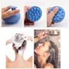 Badwerkzeuge Zubehör Silicon Massage Kopfpinsel Mini Shampoo Kammkörper Kopfhaut Haarbad Dusche waschen Kamm Tief Reinigung Salon Friseur 240413