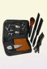 Hair Scissors 11Pcs Professional Hairdressing Kit Cutting Set Trimmer Shaver Comb Cleaning Cloth Barber Hairdresser Salon Tool3052465