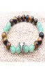 Mg0756 olifant bedelarmband een graad tijgers oogsenergie armband natuurgroene aventurine kralen armband dames geschenk1580425