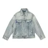 Herrenjacken Ba Männer Marke Denim Jacke Streetwear Punk Motorrad zerrissener Druck Cowboy -Schichten Top -Qualität lässig losen männlichen Jeans Outwear Full Diamond Aga 200100