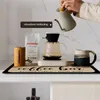 Tea Trays Sink Countertop Mat Super-Absorbent Easy Clean And Dry Coffee Rugs Wash-Free Waterproof Thickened Kitchen Bathroom Dining Table