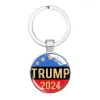 Trump 2024 Keychain Pendant Keyrign Save America Again Time Gem Keychains Histricl Higds Chain Key Chain 2024413