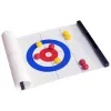 Spiele faltbare Mini Curling Table Curling Ball Tabletop Curling -Spiel für Kinder Familienschule Travel Tabletop Curling -Spiel