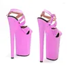 Модель танцевальной обуви показывает Wome Fashion 23CM/9INCHES PU Верхняя платформа Sexy High Heels Sandals Pole 014