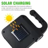 Lancia solare portatile USB Flasona ricaricabile con luce di emergenza per esterni per esterni