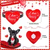 Hundekleidung 10/20/30PCs Liebe Bowties Pet Cat Plüsch Bögen Valentinstag Pflege Slidsable Bowtie für kleine Hundezubehör