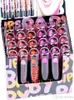 Maquillage à lèvres à lèvres 24pcs 6 couleur rouge rose coloré coloré à lèvres Stick Net 2 3G287C6908874