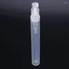収納ボトルトップセール1000pcs / lot 5ml空の透明なプラスチックスプレーボトルメイクアップ香水アトマイザー補充可能