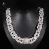 Hip Hop Jewelry Men's Necklace Sier VVS Cuban Silicone Chain