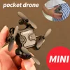 Drones RC Pocket Mini Drone 4K HD plegable Wifi Control remoto Aeronave Fotografía aérea Altura fija Quadcopter Helicopter Toys