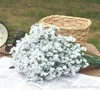 Fleurs décoratives Arrivée tissu gypsophile Baby Breath Artificial Silk for Home Living Wedding Decoration Supplies 100pcs