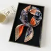 Scarves 20Style 7070Cm Designer Letters Print Floral Silk Scarf Headband For Women Fashion Long Handle Bag Paris Shoder Tote Lage Ri Otuoh