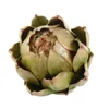 Flores decorativas realistas hermosas de alcachofa suculenta suculenta