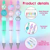 Pennen 78pcs Beadable Pens Bead Ballpoint Pennen Garned Pennen Craft Pen Gift Supplies For Kids Students Office School Diy Pen Making