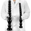 Black Bead Anal Plug with Sucker PVC Masturbator Fisting Props sexy Toys Big Dick Realistic Huge Dildo BDSM