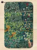 Bath Mats Greenery Forest Animals Pheasant On Tree Squirrel Hares Blue Green Floral Tapestry Mat Non-Slip Carpet