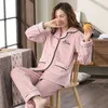 Pyjamas d'hiver pour femmes pour femmes Coral Fleece épais 2 pièces chaudes pyjamas doux ensemble pour dames Lounge chambre à coucher