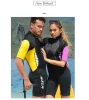 スーツ2.5mmネオプレンスキューバ男性女性水中狩りウェットスーツ半袖を保つ温かいサーフスピアフィッシングシュノーケリングスイムダイビングスーツ