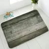 Bath Mats Retro Wood Plank Non-Slip Bathroom Mat Old Wooden Wheel Bedroom Kitchen Doormat Indoor Floor Absorbent Home Carpet Washable