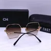 Channel Designer Männer Frauen polarisierte Sonnenbrille Adumbral Goggle Uv400 Eyewear Classic Brand Faltbare Sonnenbrille June Buffs Hören Ray Metal -Rahmen mit Box