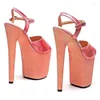 Dance Shoes Women 20CM/8inches PU Upper Sexy Exotic High Heel Platform Party Sandals Pole Model Shows 302