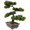 Dekorative Blumen Schreibtischpflanzen Gefälschte Bonsai Baumregalkünstlinge künstliche Ornament Abs realistisch grün