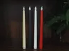 Party Decoration 11" Battery Operated Flickering Window Candle Flameless Romantic 28cm LED Taper Candlestick Christmas Home Wedding