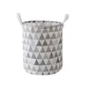 Sac à linge Round panier sale pliable Home Rangement Hamper pour bébé Toys Vêtements