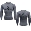 T-Shirts Anime Berserk Darms Herrenkompressionshemd Fitness Sport laufen enge Fitnessstudio T-Shirts Sportic Schnell trockener Tops T-Shirts Sommer