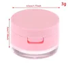 Storage Bottles 3g/5g Powder Box Plastic With Sieve Mirror Makeup Container Empty Loose Travel