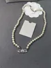 Designer Halskette Frauen Luxusschmuck Perlen Halskette voller Diamanten Saturn Planet Perlen Halskette vielseitige leichte luxurise Schlsselbein Halskette
