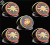 5PCS USA Challenge Coin Navy Marine Corps Usmc Force Recon Military Craft Gift Gold Collection Gifts9530037