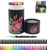 Markers 122460100132 Colors FineLiner Drawing Painting Art Pen Watercolor Dual Tip Brush Calligraphy School Supplies 2210138492685